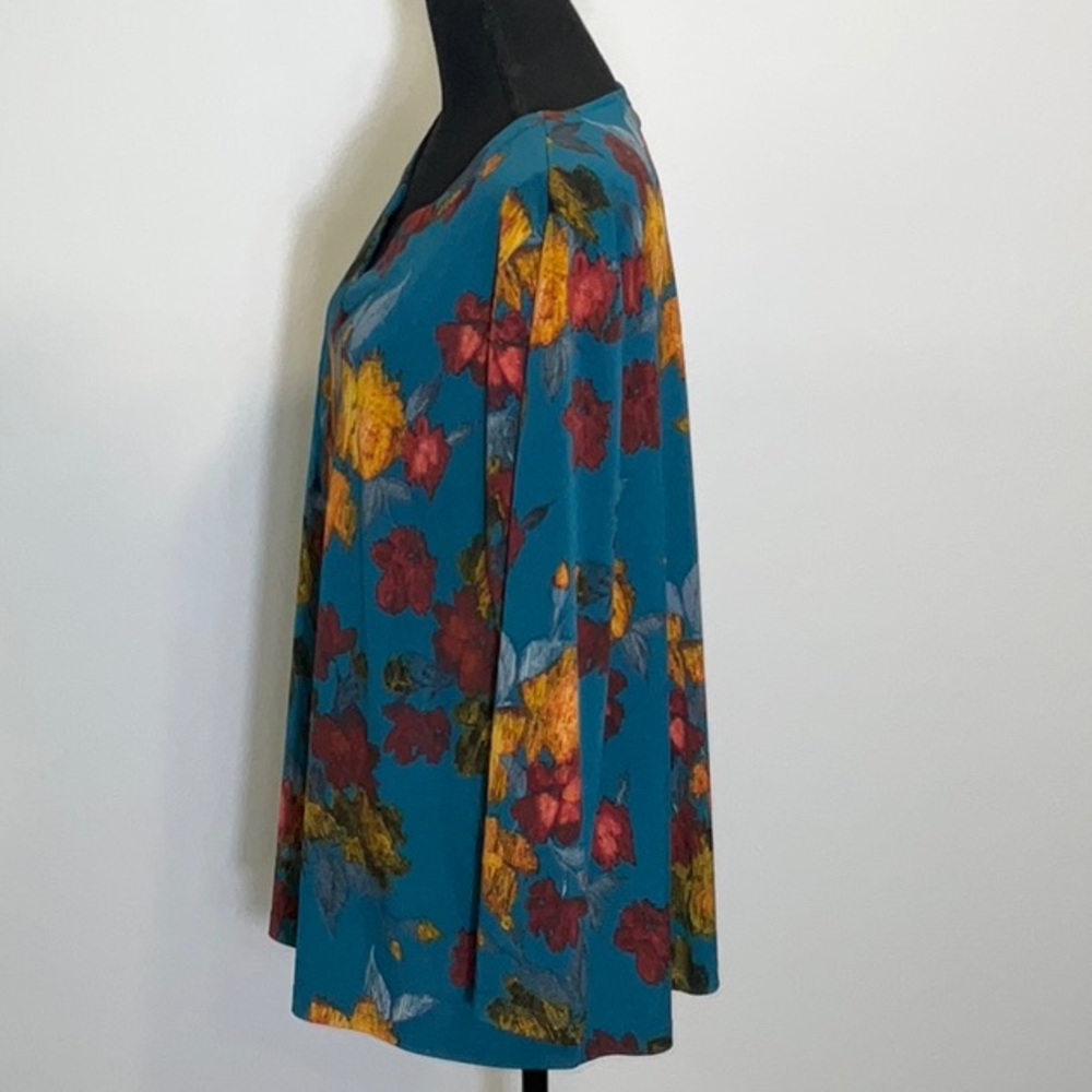 Susan Graver Split Neck Tunic Euc - image 3